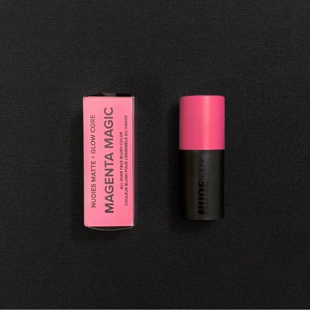 NUDESTIX Nudies Matte + Glow Core Highlighter & Blush Balm — Magenta Magic